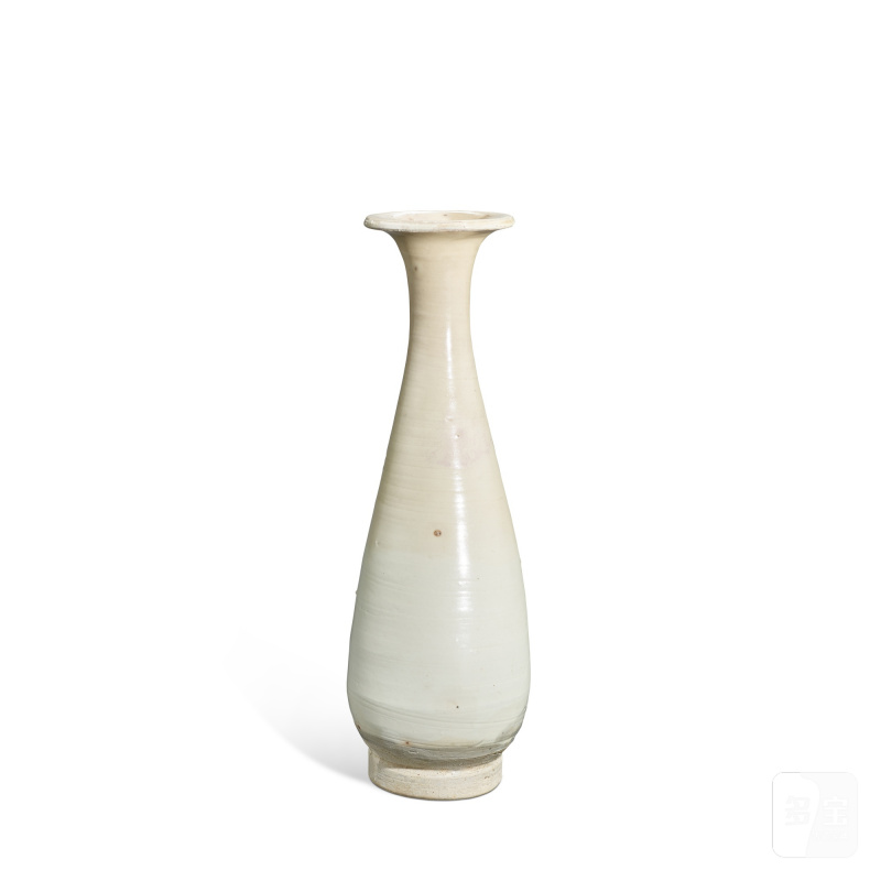 A white-glazed vase, yuhuchunping, Five dynasties - Northern Song dynasty | 五代至北宋 白釉玉壺春瓶